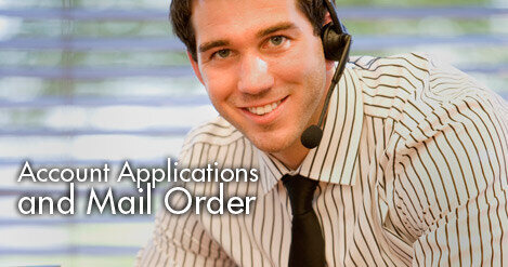 Account Applications and Mail Order